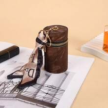 Popular Keychain Pouch Decoration With Leopard Print, And Creative Portable Fashion Accessory - Black - View 3