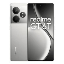 Realme GT 6T 解锁手机 8GB+256GB/12GB+256GB 全球版，5G LTE，安卓 14 智能手机，骁龙 7+ Gen 3 处理器手机，5500mAh 电池 1.5K 分辨率手机，配备最新 AI 功能 - 查看 1
