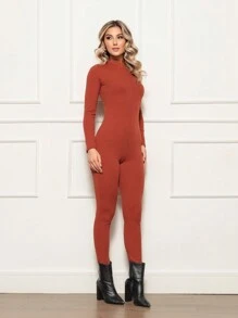 Women Jumpsuits - Màu nâu Sô-cô-la - Xem 2