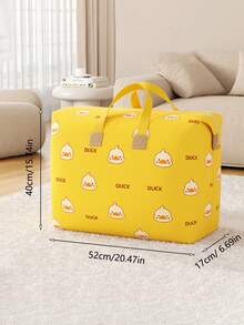 Large Capacity Storage Bag For Sorting Plush Dolls, Clothes, And Comforters, No Vacuum Needed - Yellow - View 2