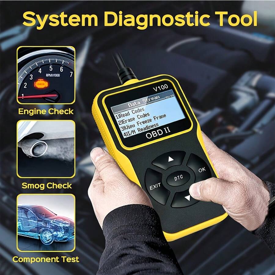 Car OBD2 Diagnostic Scanner Code Reader Engine Fault Code Reader
