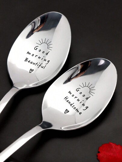 ملاعق حب من الفولاذ المقاوم للصدأ، هدية عيد الحب، الهدايا، المطبخ، هدايا عيد الميلاد