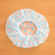 1pc Cute Ladies' Waterproof Shower Cap For Bathing, Hair Care, And Cooking - Multicolor - View 8