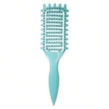 彈力和捲曲鬆軟造型梳 - 輕鬆卷曲和增加髮量的工具 - 靈活的毛刷可塑造、拉伸和造型 - 適用於女性頭髮，日常使用，適用於所有頭髮類型新款Bounc And Curl Define造型刷直髮空心款1入，麥秸秆通風梳理髮梳造型定義刷頭髮造型工具Bounc And Curl Brush - 彩色 - 查看 15