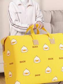 Large Capacity Storage Bag For Sorting Plush Dolls, Clothes, And Comforters, No Vacuum Needed - Yellow - View 5