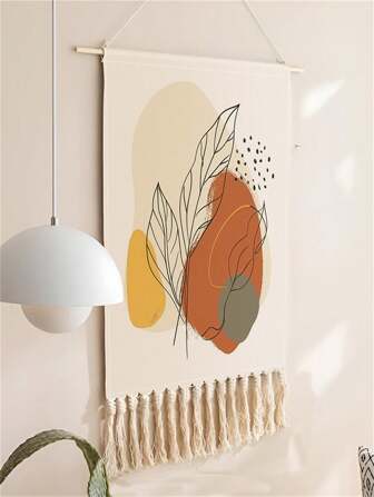 1 st färskt konstnärligt mönsterdesign tryckt fransväv, 50x70 cm (19,7''X27,6''), hängande dekorationsväv i textil, för vardagsrum/sovrum/kontor/fest Väggdekor, väggkonst, med hängande tillbehör, rumsdekoration, vägg Hängande, Väggdekor, Heminredning, Rumsgrejer, Sovrumsinredning, Väggtapet