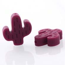 10 hạt silicone hình xương rồng dùng làm móc khóa, bút viết - cây xương rồng - Xem 22