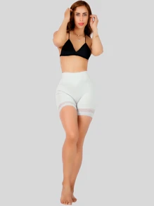 2 Piezas Set  Boxer Mujer Panty short de Dama  con control de zonas - Beis - Ver 6