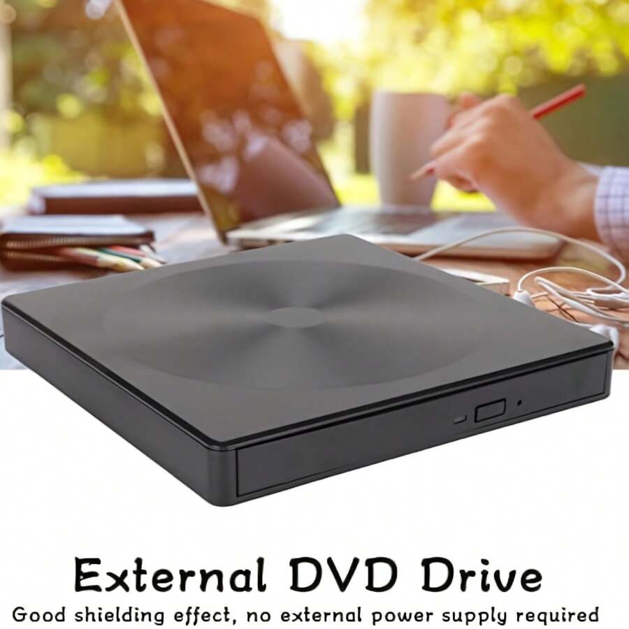 DVD External Optical Drive USB3.0+Type C CD Disk Reader DVD External DVD CD Optical Drive For