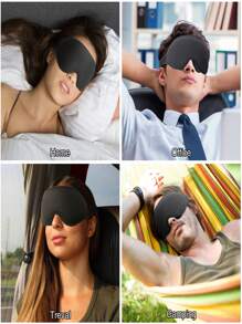 2 件/1 件 3D 轮廓眼罩，适合睡眠和睫毛延长，柔软舒适的眼罩，带可调节肩带，升级版 3D 轮廓杯形眼罩，男女通用，遮光，带可调节肩带的眼罩，透气柔软，适合睡眠、瑜伽、旅行