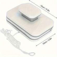 雙面高層家用窗戶清潔工具，強磁雙層高層清潔刷，清洗工具，酒店玻璃刮 - 白色 - 查看 5