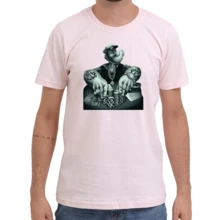 Men T-Shirts - 淺粉色 - 查看 1