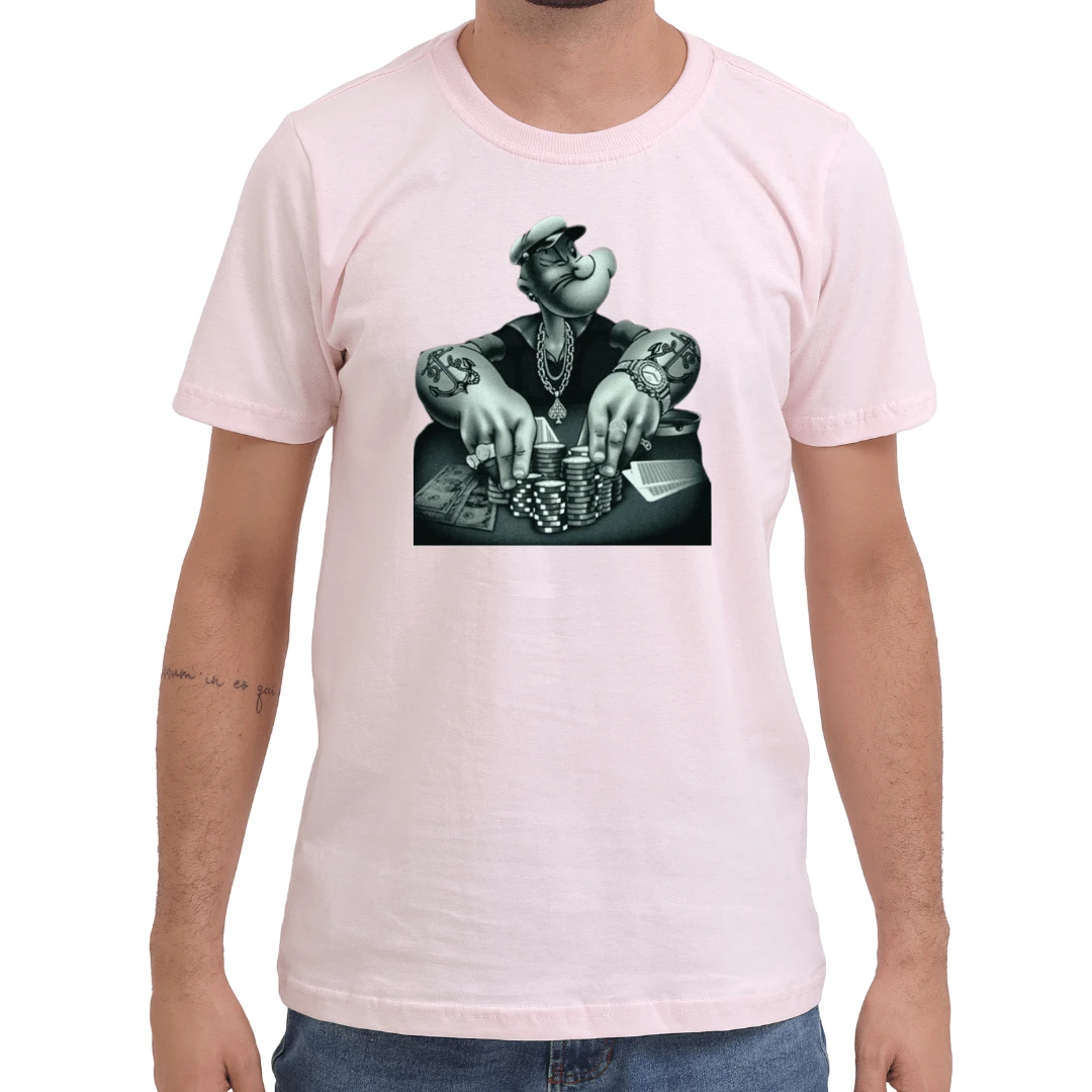 Men T-Shirts - 淺粉色 - 查看 1