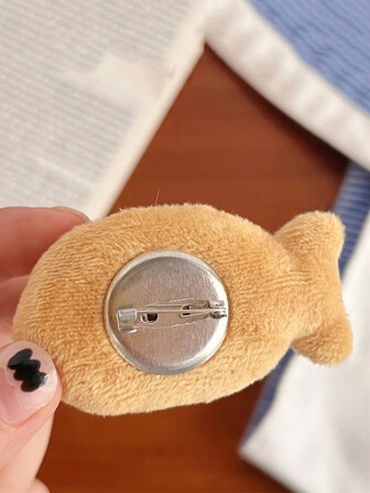 2Pcs/4Pcs Cute Plush Snapper Burn Brooch Small Fish Brooch Backpack Clothing Accessories Matching Brooch Ornament For Outdoor And Daily For Men And Women Backpack Accessories