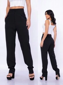 Women Pants - Black - View 1