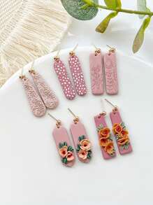 5Pcs Basic Polymer Clay Cutters Set, Summer Essentials Clay Earring Cutters For Polymer Clay Jewelry Making, Polymer Clay Stud Earring Making Tool, Clay Jewelry Making Kit, Made By PLA - 5Pcs 1.5 Inches - View 7