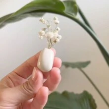 Bình hoa mini 5 chiếc MOUGIGI, lọ cơm gốm thủ công (Onigiri Nhật Bản) Bình hoa thu nhỏ, thiết kế duyên dáng và dễ thương, hoàn hảo cho hoa khô - Bình hoa số lượng lớn, hàng thủ công Nhật Bản độc đáo và đáng yêu - Bình cơm nắm 5 chiếc - Xem 5