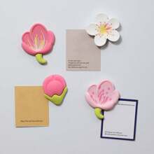 20 chinchetas de tulipanes - chinchetas lindas - chinchetas prácticas para tablero de corcho - chinchetas versátiles - chinchetas lindas - chinchetas - diseños de flor de plástico delicados, creativos y hermosos - útiles escolares de regreso a clases, regreso a clases, útiles escolares