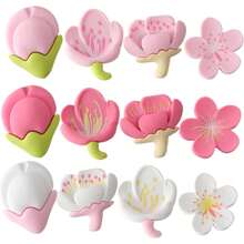 20 chinchetas de tulipanes - chinchetas lindas - chinchetas prácticas para tablero de corcho - chinchetas versátiles - chinchetas lindas - chinchetas - diseños de flor de plástico delicados, creativos y hermosos - útiles escolares de regreso a clases, regreso a clases, útiles escolares