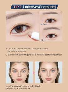 ETUDE عصا تحديد الوجه من صانع الولادة المعاد #لهجة دافئة 1 جرام | إعداد مثالي | صيغة عصا كريمية، تطبيق سلس، تحديد سهل | مستحضرات تجميل كورية، طقم هدايا - #التظليل الدافئ - مشاهدة 4