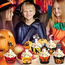 万圣节纸杯蛋糕包装纸、带有蜘蛛网//蝙蝠/幽灵的万圣节纸杯蛋糕衬垫 万圣节蛋糕装饰 万圣节烘焙用品 派对装饰、12 张包装纸和 12 个纸杯蛋糕装饰 蛋糕装饰 蛋糕装饰 蛋糕装饰 蛋糕装饰工具 万圣节装饰 万圣节派对礼品 万圣节派对用品 万圣节 万圣节装饰 万圣节装饰 万圣节主页 万圣节派对 万圣节派对 - 多色 - 查看 2