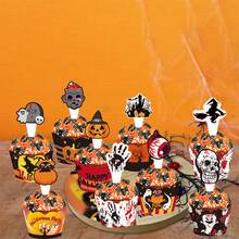 万圣节纸杯蛋糕包装纸、带有蜘蛛网//蝙蝠/幽灵的万圣节纸杯蛋糕衬垫 万圣节蛋糕装饰 万圣节烘焙用品 派对装饰、12 张包装纸和 12 个纸杯蛋糕装饰 蛋糕装饰 蛋糕装饰 蛋糕装饰 蛋糕装饰工具 万圣节装饰 万圣节派对礼品 万圣节派对用品 万圣节 万圣节装饰 万圣节装饰 万圣节主页 万圣节派对 万圣节派对 - 多色 - 查看 3