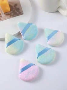 5 miếng mút trang điểm hình tam giác nhiều màu, kết cấu nhung pha lê ngắn, mềm mại và thấm hút, không bị phấn ăn mất - Nhiều màu - Xem 2