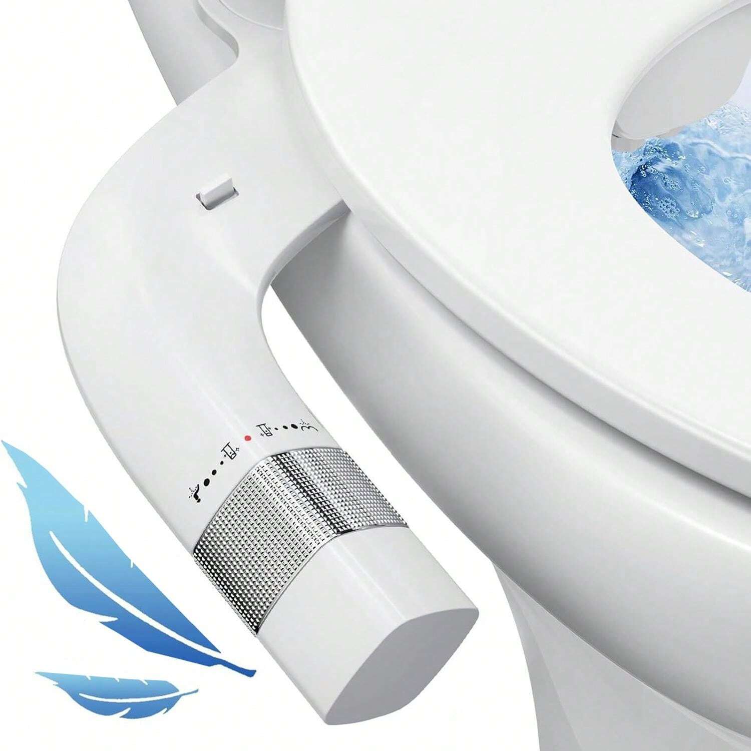 Bidet Attachment For Toilet UltraSlim Self Cleaning Fresh Cold Water