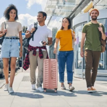 行李組新款可擴展ABS+PC 3件套裝，帶旋轉輪，輕巧，帶TSA鎖（20/24/28英寸） - 玫瑰金 - 查看 8