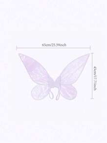 1 套蝴蝶天使翅膀派对服装道具舞台仙女翅膀，多种颜色可选万圣节