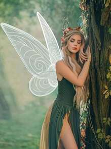 1 套蝴蝶天使翅膀派对服装道具舞台仙女翅膀，多种颜色可选万圣节