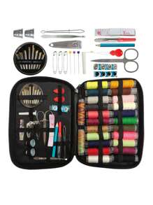 1入組便攜式針線包收納袋，家居手工編織工具收納盒旅行針線袋工具箱旅行必備品