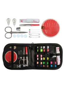 1入組便攜式針線包收納袋，家居手工編織工具收納盒旅行針線袋工具箱旅行必備品