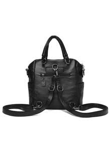 Hot Leather Luxury Handbags Women Bags Designer Multifunction Shoulder Bags For Women 2024 Travel Back Pack