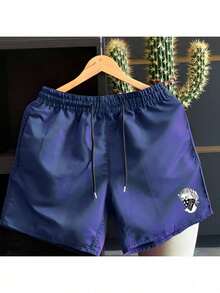 Men Shorts - 藏蓝色 - 查看 2