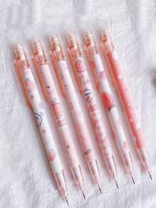 Peach Boxed Automatic Pencil Leads, Assorted Old & New Packaging. Cute Cartoon Dinosaur Design, Fashionable, With 0.5mm Pencil Leads For School Students. Back To School - Green - View 12