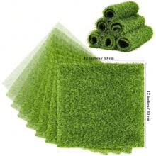 1 pezzo 50*500cm Tappeto in erba artificiale, Tappeto in erba finta realistica per matrimoni, campeggio all aperto, rivestimento per pavimenti, asili, tappeto in erba verde finta