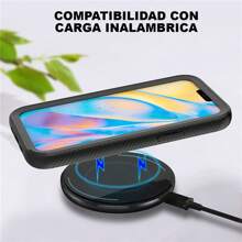 Funda Compatible con Huawei Xiaom modelos P30 LITE Y9A Y9s Y9 2019/Y8s Y9 PRIME 2019 NOVA 9se HONOR Xiaom Note Redmi Case Transparente Rigida Anti Shock 2 en 1 Uso Rudo Anti Golpes - Negro - Ver 6