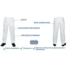 Men Pants - 白色 - 查看 3