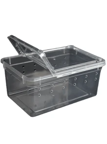 Pet Feeding Box, Reptile Small Feeding Box Pet Snail Crawling Pet Box Hermit Crab Spider Scorpion Horned Frog Lizard Insect Box - Multicolor - View 6