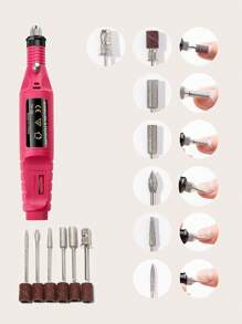 13pcs UV LED Light For Gel Nails & Nail Drill Machine & File & Grinding Head & Finger Splitter Set Nail Art Decorations Manicure Tools DIY Salon Home Gifts