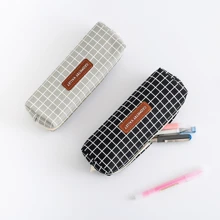 1 件装简易铅笔盒文具袋学生笔筒可爱个性化收纳袋 - 彩色 - 查看 5