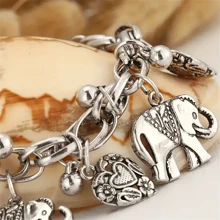 1入復古風象形心形串飾腳鏈，雕刻精美，尺寸可調，適合女孩子的可愛手工波希米亞風飾品禮物
