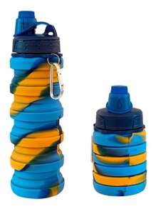 1pc Silicone Foldable Water Bottle Collapsible Water Bottles, Reusable Foldable Lightweight Sports Water Bottle For Travel Gym Camping Hiking,Outdoor Water Bottle Leak-Proof And Fall-Proof,Presents For Father And Brothe - Multicolor - View 7