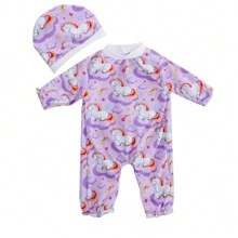 海洋动物主题娃娃衣服，鲨鱼海龟主题娃娃衣服适合 43-45 厘米新生儿娃娃和 17-18 英寸婴儿娃娃（不含娃娃），家居装饰 - 彩色 - 查看 4