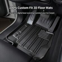 Car Floor Mat All Weather Rubber Automotive Floor Liner For For D F-150 2015-2023