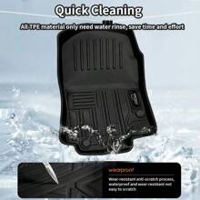 Car Floor Mat All Weather Rubber Automotive Floor Liner For For D F-150 2015-2023