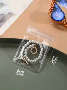 10/31pcs Acrylic Jewelry Box And PVC Jewelry Storage Bag Set, Anti-Oxidation And Color-Fading Prevention, Ideal For Storing Earrings, Necklaces, Jewelry, Small Gifts, Party Favor Bags, Transparent Cosmetic Organizer, Room, Home, Bedroom, Bathroom, House, Pink Room, Living Room Decoration, Travel Accessories, Gift Bag, Mom, Dad, Men, Friends, Teachers, Birthdays, Weddings, Desks, Shelves, Accessories, Gift Boxes, Fun Gifts, Storage