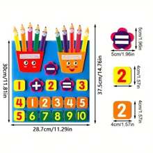 Boost Your Toddler's Math Skills With Felt Pencil Numbers Math Kids Toys!Boys Girls Learn Mathematics Education Toy Games