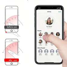 2 Packs Transparent Mobile Phone Ring Holder 360° Rotation Mobile Phone Ring Holder Mobile Phone Finger Holder Handheld Phone Grip For Phone Case (Round),Transparent Metal Ring Buckle PC Acrylic Transparent Ring Buckle Crystal Ring Buckle Bracket Mobile Phone Holder Compatible With IPhone, Android Phone, Gift For Birthday, Family, Friends Finger Ring Holder, Phone Accessories - Clear - View 5